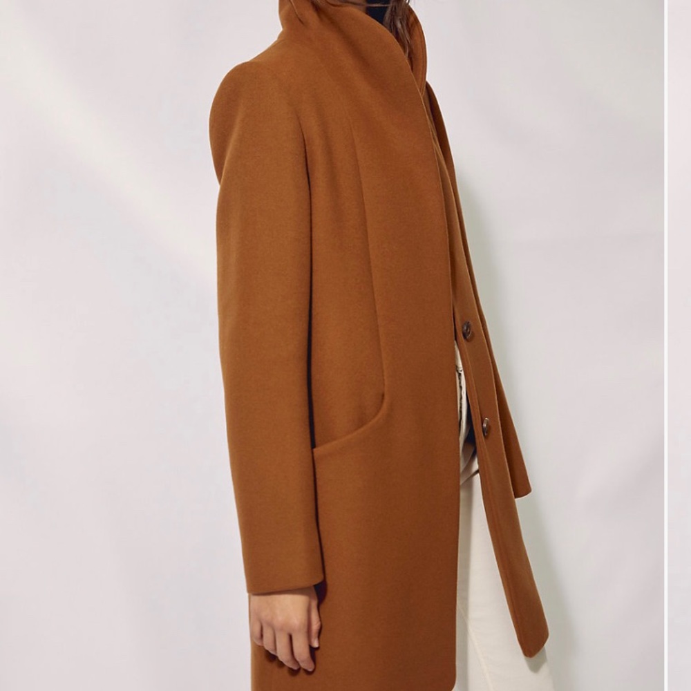 Aritzia cocoon virgin wool and cashmere coat